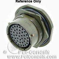 Amphenol Industrial PT07A-14-15P Circular Connector Pin, General Duty, Non-Environmental, Bayonet Coupling, Solder Termination, Jam Nut Receptacle, 14-15 Insert Arrangement, 14 Shell Size, 15 Contacts