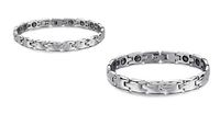 SunnyHouse His or Hers Matching Set Couple Titanium Magnetic Bangle Bracelet Anti-Fatigue Anti-Radiation in a Gift Box (Hers)