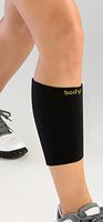 body helix Calf Compression Sleeves - Full Calf Compression Sleeve - Pain Relief of Muscle Strains (Black, Medium)