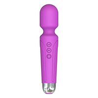 Wand Massager UHAND. 20 Powerful Modes. Handheld Wireless Device relieves Pain in The Shoulders and Back Muscles and restores Movement (Purple)