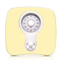 Lcxliga Mechanical Bathroom Scale - Healthy Analog Body Weight Scales,Non-Digital Large Dial/Clear Reading,120kg (264 Lb) (Color : Gold)