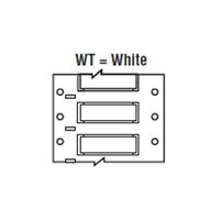 Brady PSHT-750-1-WT High Temperature PermaSleeve Wire Marking Sleeves, 1.250" Height, 1.015" Width, Polyvinylidene Fluoride (B-345) White (Roll of 100)