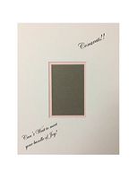 16x20 White and Baby Pink Signature and Autograph Picture Mat for 5x7 Picture