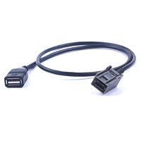 Car USB AUX Cable Wire Adapter Audio Media Music Interface For Mitsubishi Outlander ASX 2009 onwards Auto AUX