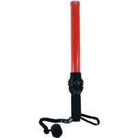 Amplivox S606 LED Safety Wand Megaphone, Red LED Light Wand with Flasher and Flashlight, Detachable 20 watt Microphone, Alarm Whistle, Adjustable Volume, Wrist Safety Strap