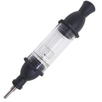 Silicone Honey Straw Water Filtering 8.4" (Black)