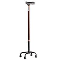 cane Walking Stick Aluminium Telescopic T Type Handle Height Adjustable Disability Medical Aid with Non-Slip Big Four Legs Non-Slip Base HOJZ