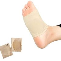 Arch Support Socks Women Men Foot Care Silicone Arch Pad Arch Support Pads (Flesh, One Size)