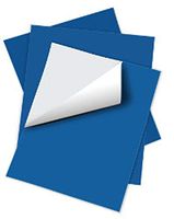 ShearBan Sheet Protects Skin for Use on Prosthetics, Orthotics, Footwear, Insoles, Medical Devices (One Blue 8x12 Sheet)