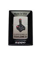 Zippo Custom Lighter - Street Chrome Classically Trained Retro Classic Gamer Design Collectible Zippo Lighter Gift for Him, for Her, for Them, for Men, for Women, for Family, for Friends, for Kids