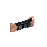 DJO Wrist Splint Aluminum Stay Foam / Lycra Left Hand Black Medium, Qty : 1