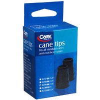 CANE TIP 7/8" BLACK A719-00 1 per pack by APEX-CAREX HEALTHCARE