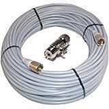 100 ft RG8X COAX CABLE CB / Ham Radio Workman 8X-100-PL-PL /W Lightning Arrestor