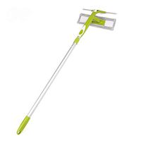 Squeegee Window Cleaning Squeegee With Spray Bottlee Rotatable Hangable For Floor Mirror Car Window Glass Green