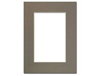 PA Framing, Single Mat, 9 x 12 inches Frame for 6 x 9 inches Photo Art Size - Cream Core/Cobblestone