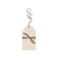 Cream Small Kraft Luggage Tags - Set of 6