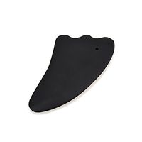 Romonacr IASTM Horn Shape Guasha Tools Facial Scraping Massage Tool Stone Gua Sha Board Natural Bian for SPA Massage Therapy on Face, Back, Neck,Shoulder