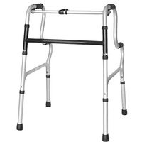 Folding Toilet Safety Surround Frame Walker, Elderly Adjustable Aluminum Alloy Bathroom Anti-Slip Rail Handrail Chair