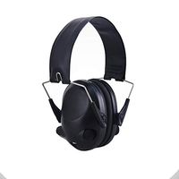 HHL Noise-Cancelling Earphones, Head-Mounted Adult Sponge Noise-reducing Earmuffs, Portable Ear Protectors (Color : Black)