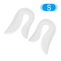 Ahier Heel Cups , Silicone Gel U-Shaped Heel Pads for Plantar Fasciitis Instant Pain（S)