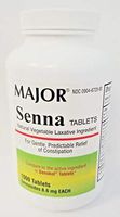 Major Senna 8.6mg Natural Vegetable Laxative Tablets, 1000 Tablets