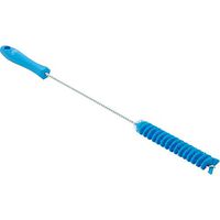 Vikan 53763 Stiff Tube Brush, Polyester, 7/8" x 20" OAL, Blue