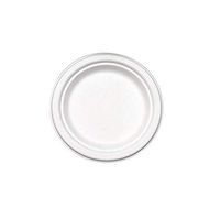 PrimeWare 100% Biodegradable, 100% Compostable 7 Inch Plant Fiber White Plates (Package of 250)