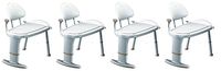 Moen Non Slip Adjustable Transfer Bench, Glacier White (DN7105) (Pack of 4)