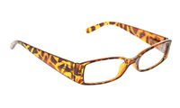 Reading Glasses for Women - Spring Hinge Plastic Ladies Readers（Tortoise，+2.50）