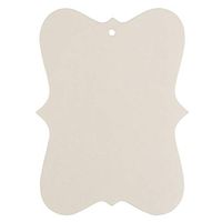 JAM PAPER Fashion Gifts Tags - Large 3 x 4 - Ivory - 10/Pack