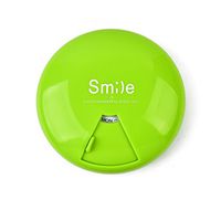 Luoke Waterproof Portable 7 Days Pill Box Case Bottle Cache Holder Drug Holder Keychain Weekly Container (Green)