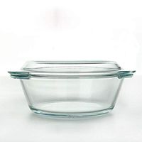 AXZHYX Bowl Heat-Resistant Transparent Glass Bowl with Lid Tempered Bowl Oven Microwave Oven Special Bowl Soup Bowl Salad Bowl Instant Noodle Bowl Household 2 Liter Microwave Oven with C