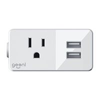 Geeni GN-WW106-199 Switch + Charge Smart Wi-Fi Outlet with 2 USB Ports