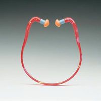 Howard Leight(R) QB3HYG(R) Red And Orange Foam Multi Position Semi-Aural Banded Earplugs