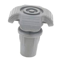 dailymall Stick Tips End, Premium Antislip Rubber Crutch & Walker Tips & Leg Tips Caps Cover - 7/8inch (2.2cm) - Gray