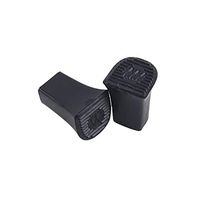 Timesuper 5 Pairs U Shaped Heel Protectors Replacement Tip Caps for High Heel Shoes and Stiletto Anti-Slip Heel Stoppers Caps,11-12mm