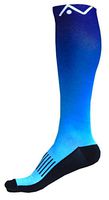 A-Swift Compression Socks Women & Men 20-30mmhg - Suits Nurses, Maternity Pregnancy - Below Knee High (Gradient Blue, Small)