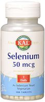 Kal 50 Mcg Selenium Tablets, 100 Count