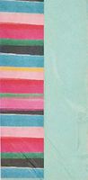 Colorful Watercolor Stripes Design and Solid Mint Green Pack of Decorative Premium Gift Wrapping Tissue Paper