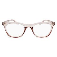 2Seelife Clear Computer Reading Glasses for Women: Fashion Readers, Retro Square Eyeglasses Frame, Blue Light Blocking Lens | Pink, 1.00