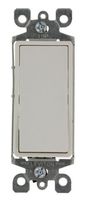 Leviton 5613-W 15 Amp, 120/277 Volt, Decora Rocker Lighted Handle, Illuminated Off 3-Way AC Quiet Switch, Residential Grade, White