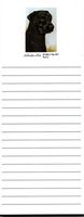 Black Labrador Magnetic List Pads - Set of 2