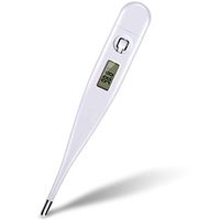 Digital Thermometer, Kids Baby Adult Thermometer for Rectal Oral Underarm Temperature with Fever Indication LCD Display