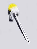 HERO IMPORTS Commercial Grade Toilet Brush - Adjustable Rim Scrub - Easy Organization Hook (Single Unit)