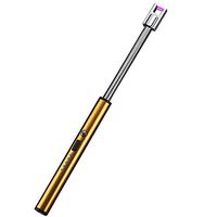 Braceus Electric USB Rechargeable Kitchen Windproof Electronic Arc BBQ Flameless Lighter Golden