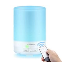 MARCHRED 300ml Upgraded Version Essential Oil Diffuser,Ultrasonic Diffusers,Remote Control Ultrasonic Aromatherapy Diffusers,with Adjustable Mist Mode,7 Color LED Lights & Water-less Auto Shut-Off