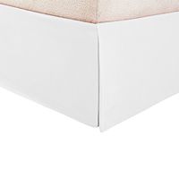 SWEET HOME Microfiber 1500 Egyptian Quality Pleated Bed Skirt 14" Drop/King/White