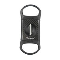 Cigar Cutter V-Cut Stainless Steel Guillotine Cut Blade High Quality with Attractive Gift Box (Black)