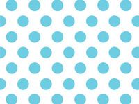 Turquoise Blue Polka DOTS on White Tissue Paper for Gift Wrapping 15"x20" Sheets (50)