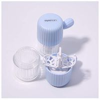 Evangelia.YM Contact Lens Cleaner Machine Box - Small Portable Practical Plastic Rotating Cleaning Case - Easy to Use Lens Daily Care - Wonderful Gifts (Blue)